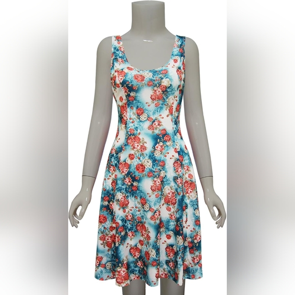 NWT Tam Ware Sleeveless Floral Fit and Flare Dress Small - Picture 4 of 9